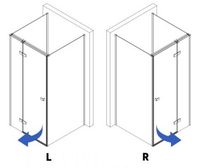REA/S - Sprchový kout Atlas 80x90 Chrome vlevo KPL-K4862