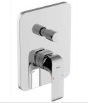 RAVAK - Flat Sprchový set s baterií pod omítku, s tělesem, 25x25 cm, chrom X07S070