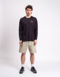 Tričko Patagonia M's L/S Capilene® Cool Merino Blend Graphic Shirt Heritage Header: Black