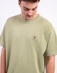 Tričko Carhartt WIP S/S Nelson T-Shirt Gentle Green garment dyed