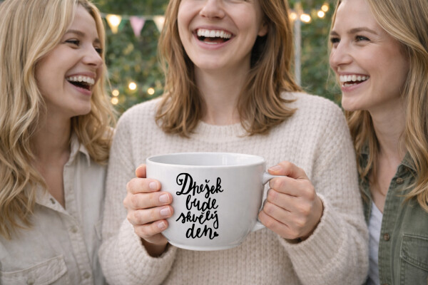 DNEŠEK BUDE SKVĚLÝ DEN - MEGA XXL keramický hrnek 1000 ml