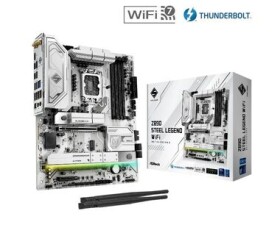 ASRock Z890 Steel Legend WiFi / Z890 / LGA 1851 / 4x DDR5 / PCIex16 / 2.5GLAN / ATX (90-MXBPF0-A0UAYZ)