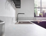 HANSGROHE - M54 Dřezová baterie Talis s výsuvnou koncovkou, kartáčovaný černý chrom 72808340