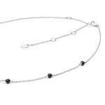 Stříbrný náhrdelník s onyxem Maira - stříbro 925/1000, onyx, Černá
