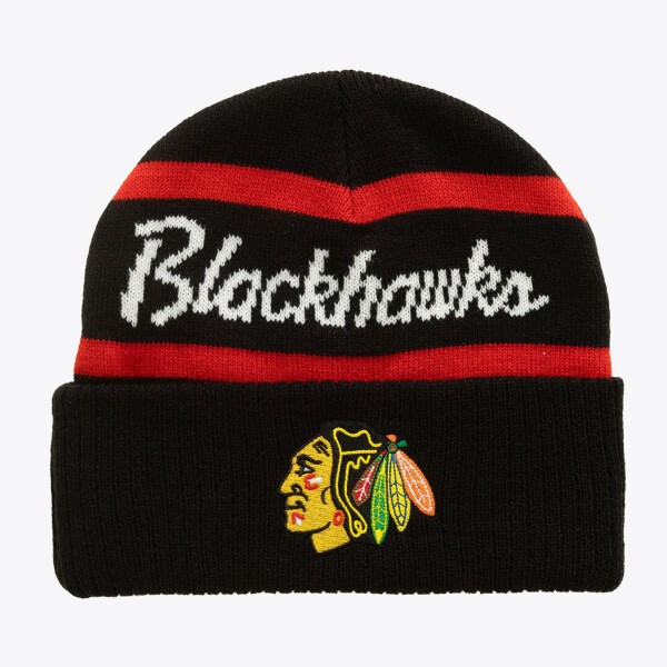 Mitchell & Ness Pánská zimní čepice Chicago Blackhawks NHL Head Coach Knit