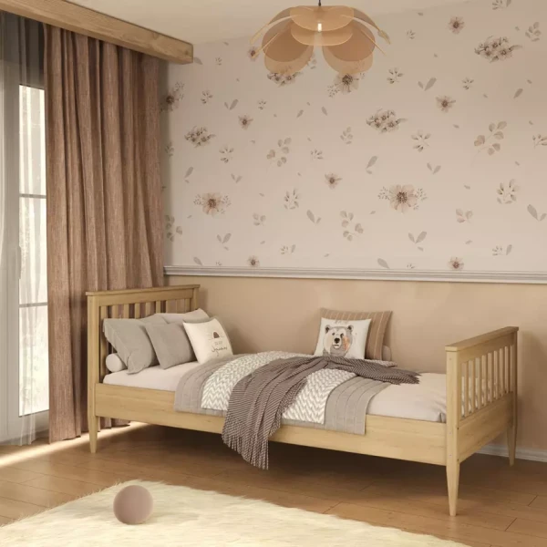 Postel Ignaś 80x200 přírodní, lakovaná