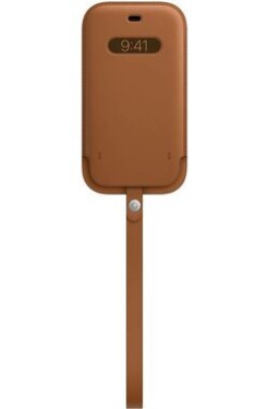 Apple iPhone 12 mini Leather Sleeve with MagSafe Saddle Brown MHMP3ZM/A