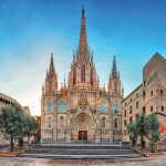 Nástěnný poznámkový kalendář 2026 NOTIQUE - Barcelona, 30 x 30 cm
