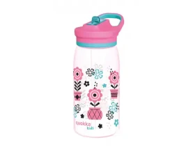 Quokka Plastová láhev s pítkem Glow Kids Melodic Flowers 580 ml (40284QO)