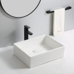 Erga Elsa, umyvadlo na desku 500x395x140 mm, bílá lesklá, ERG-V03-9506-WH