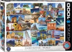 EUROGRAPHICS Puzzle Světoběžník - celý svět