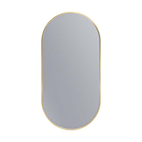 Erga Oval, oválné zrcadlo 50x100cm, zlatý rám, ERG-V01-OVAL-5010-GD