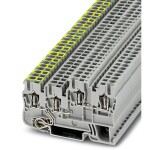 Phoenix Contact STIO 2,5/3-PE/B/L 3209044 instalační svorka ochranného vodiče Pólů: 4 0.08 mm² 2.5 mm² šedá 50 ks