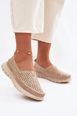 Otevřené lehké dámské mokasiny Sergio Leone MK099H zlaté 38