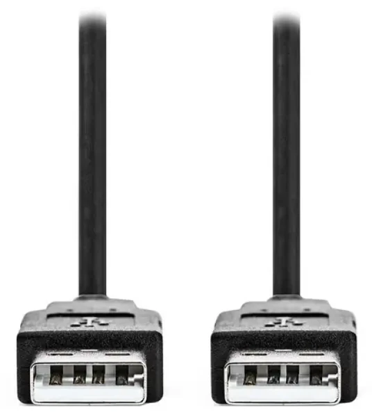 NEDIS / Kabel USB 2.0 / USB-A - USB-A / černý / bulk / 5 m (CCGL60000BK50)