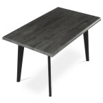 Jídelní stůl 130x80cm, mdf, šedý dub, HT-F4413 GREY