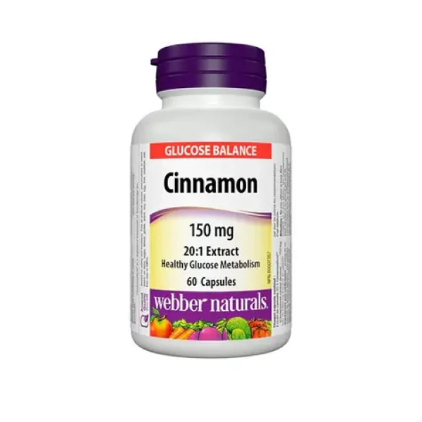 Webber Naturals Cinnamon 150 mg 60 cps (17741)