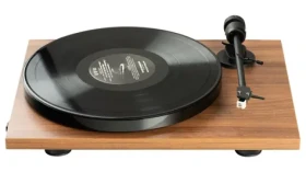 Pro-Ject E1 BT + AT3600L - Walnut / Gramofon / řemínkový / RCA kabel 1.23m (9pe1wlbtat)