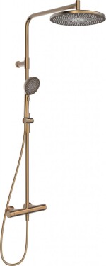 HANSA - Aurelia Sprchový set s termostatem, průměr 30 cm, 3 proudy, broušený bronz 4719910381