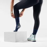 Unisex merino turistické ponožky SMARTWOOL Hike Targeted Cushion Mid Crew Socks, Deep Navy velikost: 46-49 (XL)
