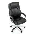 Kancelářské křeslo, houpací mechanismus, šedá ekokůže, KA-F1385 GREY
