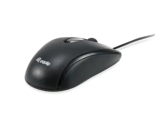 Equip kompaktní myš USB-C černá / Myš / drátová / optická / 1200 DPI / 1,5 m (245116)