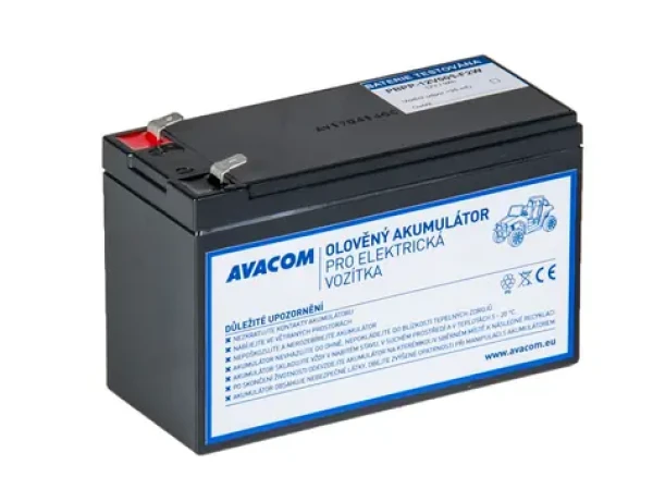 AVACOM / Baterie pro dětské vozítko / 12V / 9Ah / F2 / Peg Pérego (PBPP-12V009-F2W)
