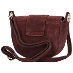 Stylová dámská kožená crossbody kabelka Chiara Weia, vínová
