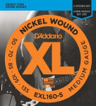 D'Addario EXL160-5 Medium - .050 - .135