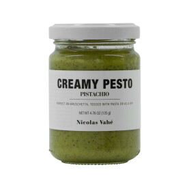 Nicolas Vahé Krémové pesto s bazalkou a pistáciemi 135 g, zelená barva, sklo