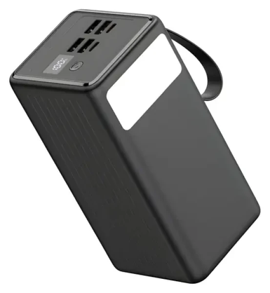 PLATINET PMPB6065 černá / Powerbanka / 60 000 mAh / 65W Power Delivery / 2x USB-C / 2x USB-A / LED svítilna