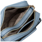 Stylová dámská koženková crossbody kabelka Aliana, světle modrá