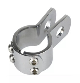 Chromovaná objímka 28mm na padací rám