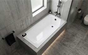 Erga Pureline-O, vana 1700x700x400 mm bez nožiček, bílá lesklá, ERG-V07-PURELINE-O-170x070-WH ERG-V07-PURELINE-O-170X070-WH