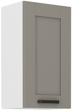 Horní skříňka Luna 40 G-72 1F Barva korpusu: Bílá, Barva dvířek: Clay Grey