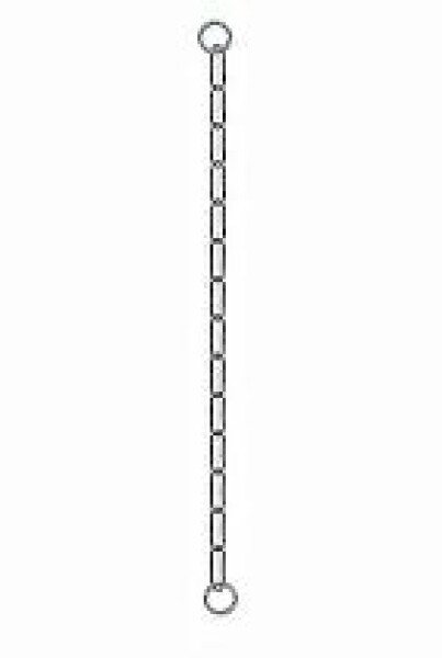 Obojek kovový stahovák dlouhá oka 1-řadý 65cm
