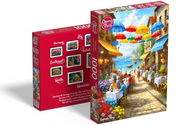 Puzzle Cherry Pazzi 1000 dílků - Deštníková ulička (Umbrella Alley)