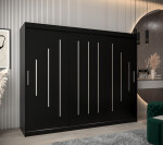Šatní skříň Abi Y0 Barva korpusu: Dub artisan, Rozměry: 120 cm, Dveře: Černá