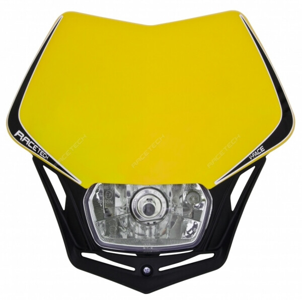 Maska na moto Rtech V-Face žlutá - uni