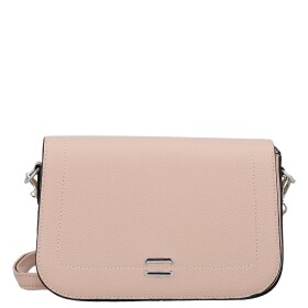 Stylová dámská koženková crossbody kabelka Gizela, růžová