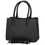 Módní dámská koženková kabelka do ruky Beatis, černá