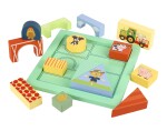 Orange Tree Toys Dřevěné puzzle kostky - Zvířátka na farmě