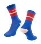Ponožky FORCE STRIPE dlouhé, modré (barva modrá, velikost S/M)
