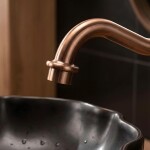 REA - Umyvadlová baterie Bona Brush Copper vysoká REA-B6528