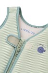LIEWOOD Plovací vesta Dove Seersucker Peppermint, zelená barva, plast