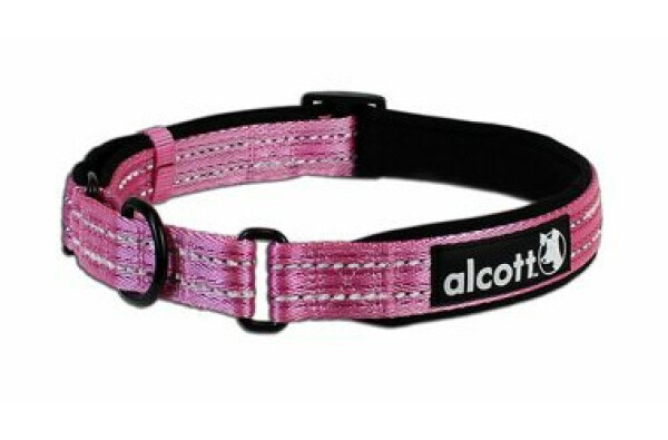 Alcott Martingale růžová - velikost M / reflexní obojek pro psy (AC-05395)