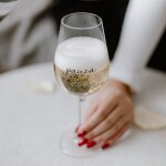 Bella Rose Sklenice na víno Pauza, čirá barva, sklo, 350 ml