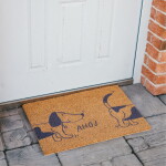 Bella Rose Rohožka z kokosových vláken Pes / Ahoj, přírodní barva