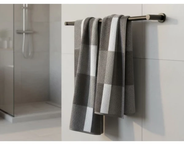 Osuška Pantone Karo 70x140 cm, šedá