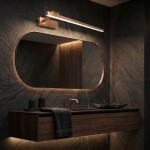 Koupelnové nástěnné LED svítidlo SWE038-1W 60cm BRUSH COPPER OSW-20138